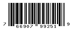 UPC barcode number 766907992519
