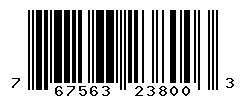 UPC barcode number 767563238003