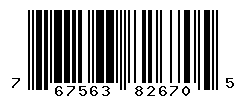 UPC barcode number 767563826705