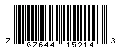 UPC barcode 767644152143