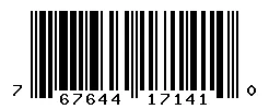 UPC barcode 767644171410