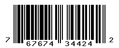 UPC barcode number 767674344242