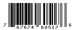 UPC barcode number 767674605176