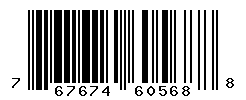 UPC barcode number 767674605688