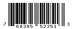 UPC barcode number 768395522513