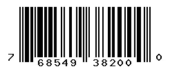 UPC 768549382000 barcode image
