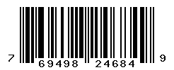 UPC barcode number 769498246849