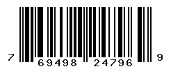 UPC barcode number 769498247969