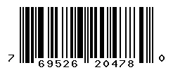 UPC barcode 769526204780