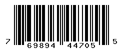 UPC barcode number 769894447055