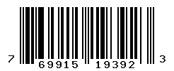 UPC barcode number 769915193923