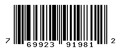 UPC barcode number 769923919812