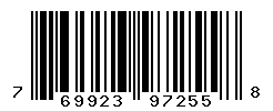 UPC barcode number 769923972558