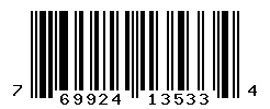 UPC barcode number 769924135334