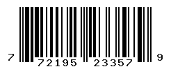 UPC barcode number 772195233579