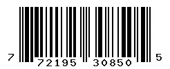 UPC barcode 772195308505