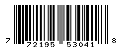 UPC barcode number 772195530418