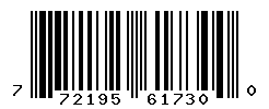 UPC barcode number 772195617300