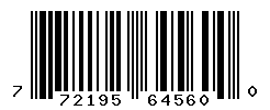 UPC barcode number 772195645600