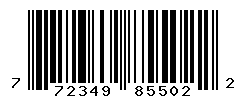 UPC barcode number 772349855022
