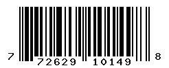 UPC 772629101498 barcode image