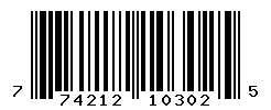 UPC barcode number 774212103025