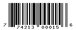 upc 774213000156 barcode image