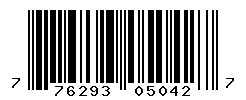 UPC barcode number 776293050427