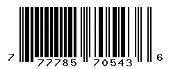 UPC 777785705436 barcode image