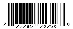 UPC barcode 777785707508
