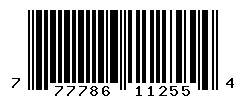 UPC barcode number 777786112554
