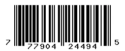 UPC barcode 777904244945