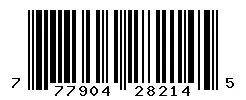 UPC barcode 777904282145