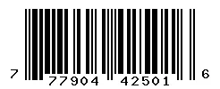 UPC barcode 777904425016