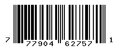 UPC barcode number 777904627571