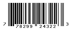 UPC barcode number 778299243223