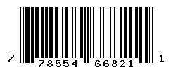 UPC barcode number 778554668211