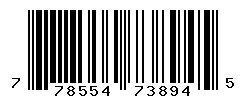 UPC barcode number 778554738945