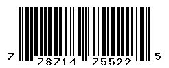 UPC barcode 778714755225