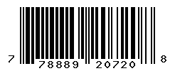 UPC barcode number 778889207208