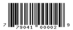 UPC barcode number 7790411000029