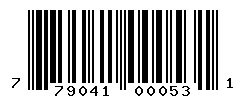 UPC barcode number 7790411000531
