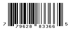 UPC barcode number 779628833665