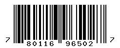 UPC barcode 780116965027