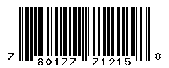 UPC barcode number 780177712158