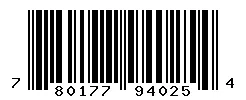 UPC barcode 780177940254