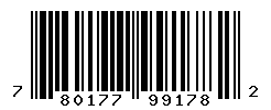 UPC barcode number 780177991782