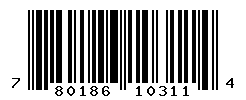 UPC barcode number 780186103114