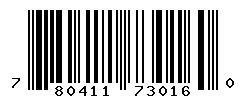 UPC barcode number 780411730160