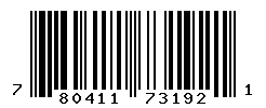 UPC barcode number 780411731921